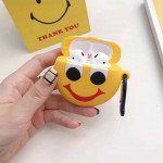 Wholesale Cute Design Cartoon Silicone Cover Skin for Airpod (1 / 2) Charging Case (Emoji Smile Face)